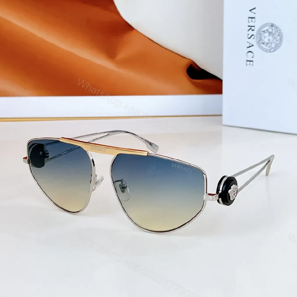 View 5 of Aviator Sunglasses: Premium Metal Frame, Gradient Lenses, All-Day Comfort