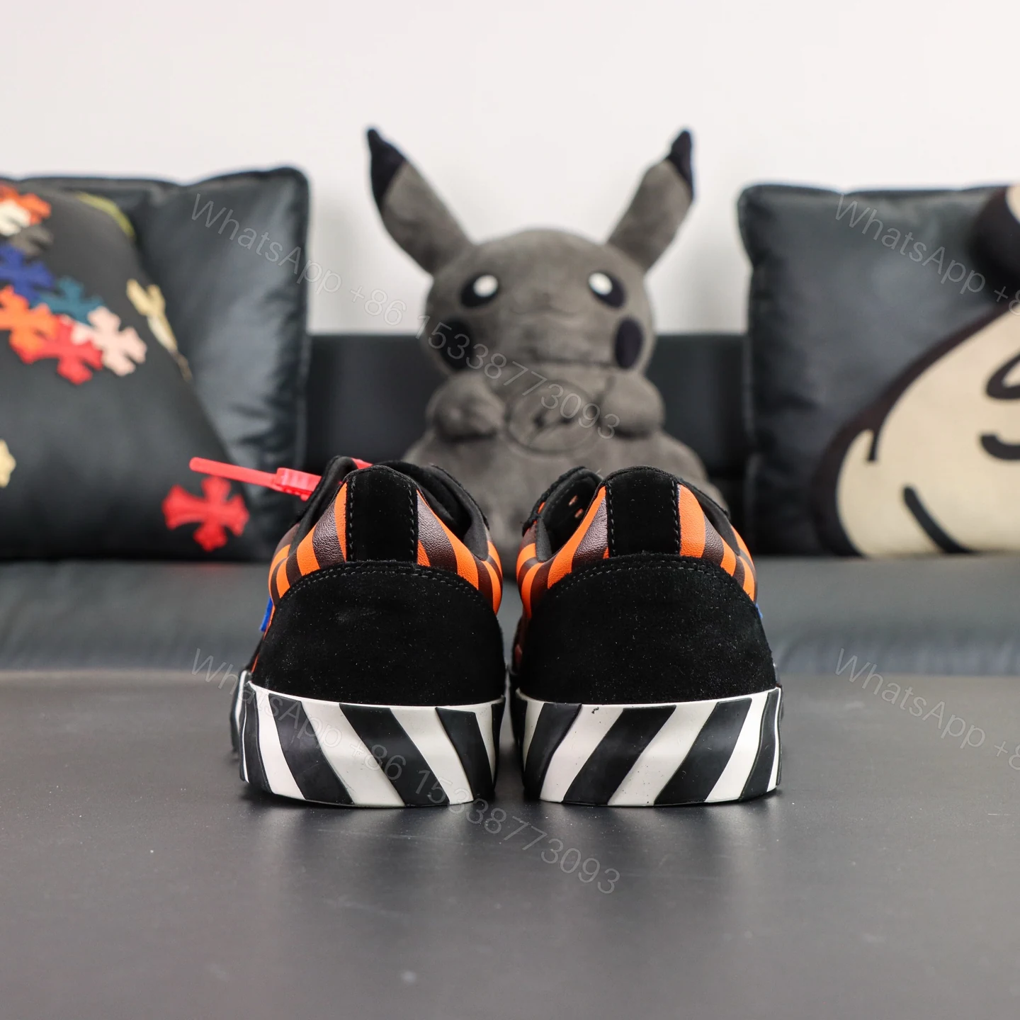 View 7 of Off White Low Vulcanised Black Blue