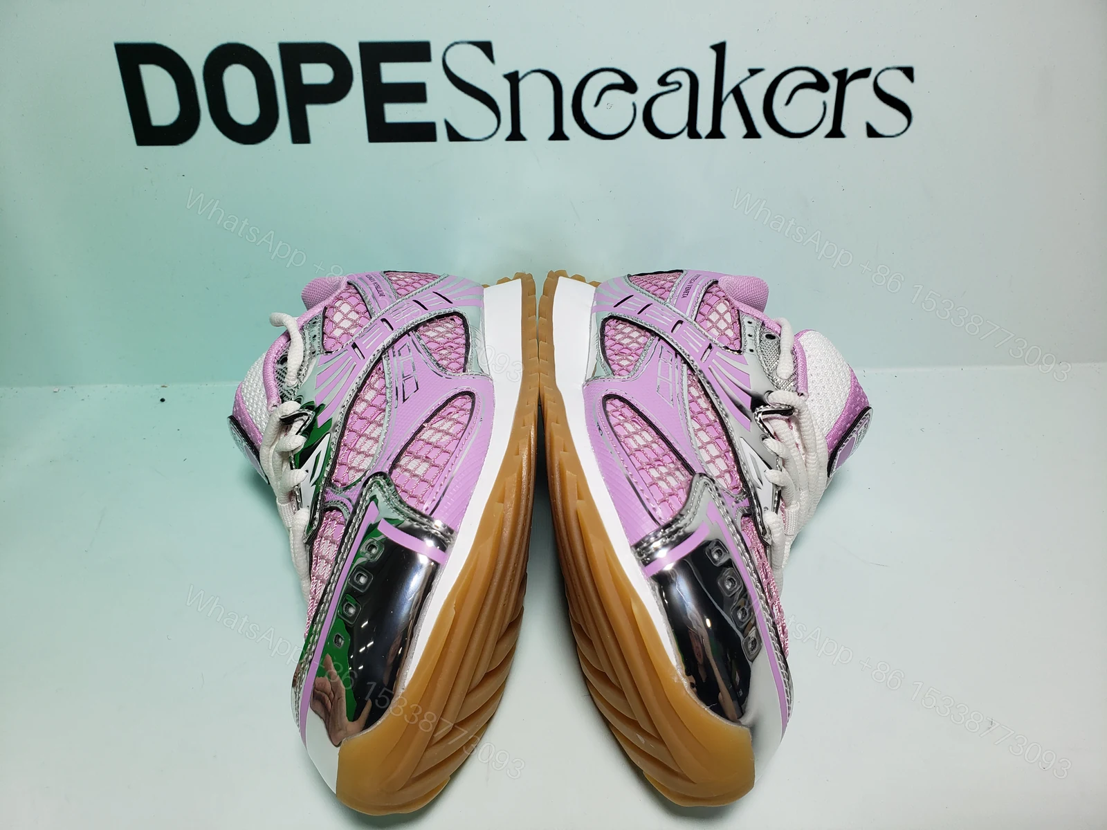 View 4 of Bottega Veneta Orbit Pink 741357V2X406151