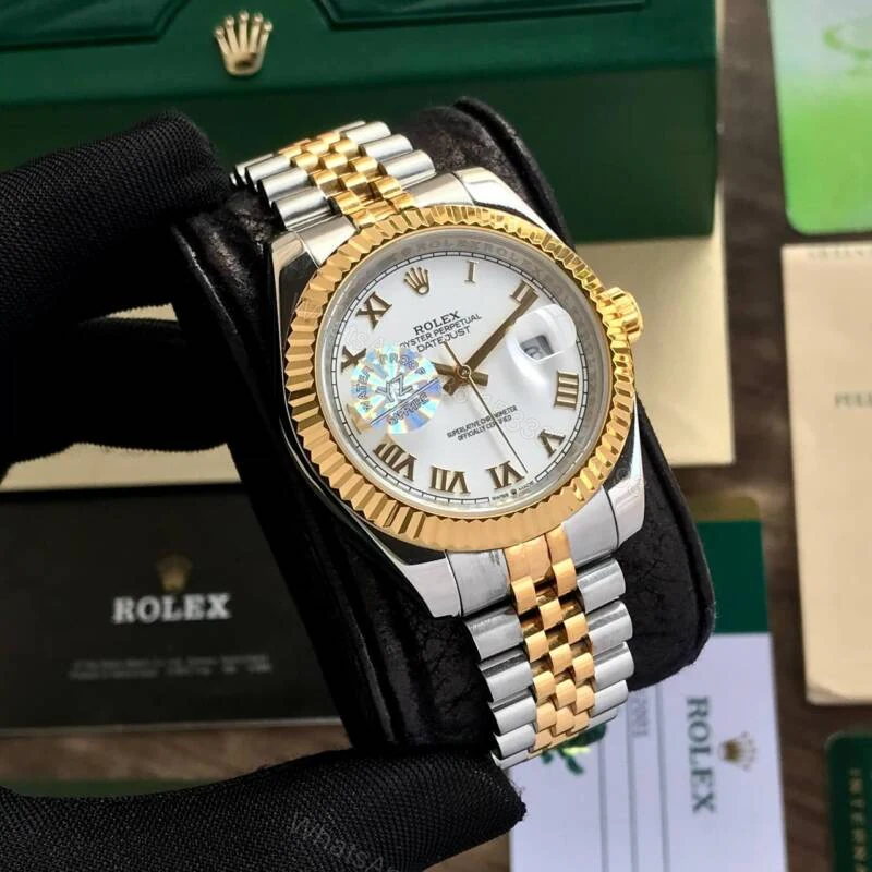 View 3 of Rolex Perpetual Date Just 41 White Dial Automatic