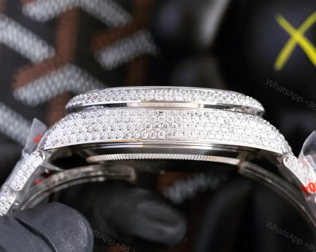 View 4 of Prestigious blue sky dweller replica 42MM Full Diamond Edition ROLEX-DAYTONA-TURQ-40
