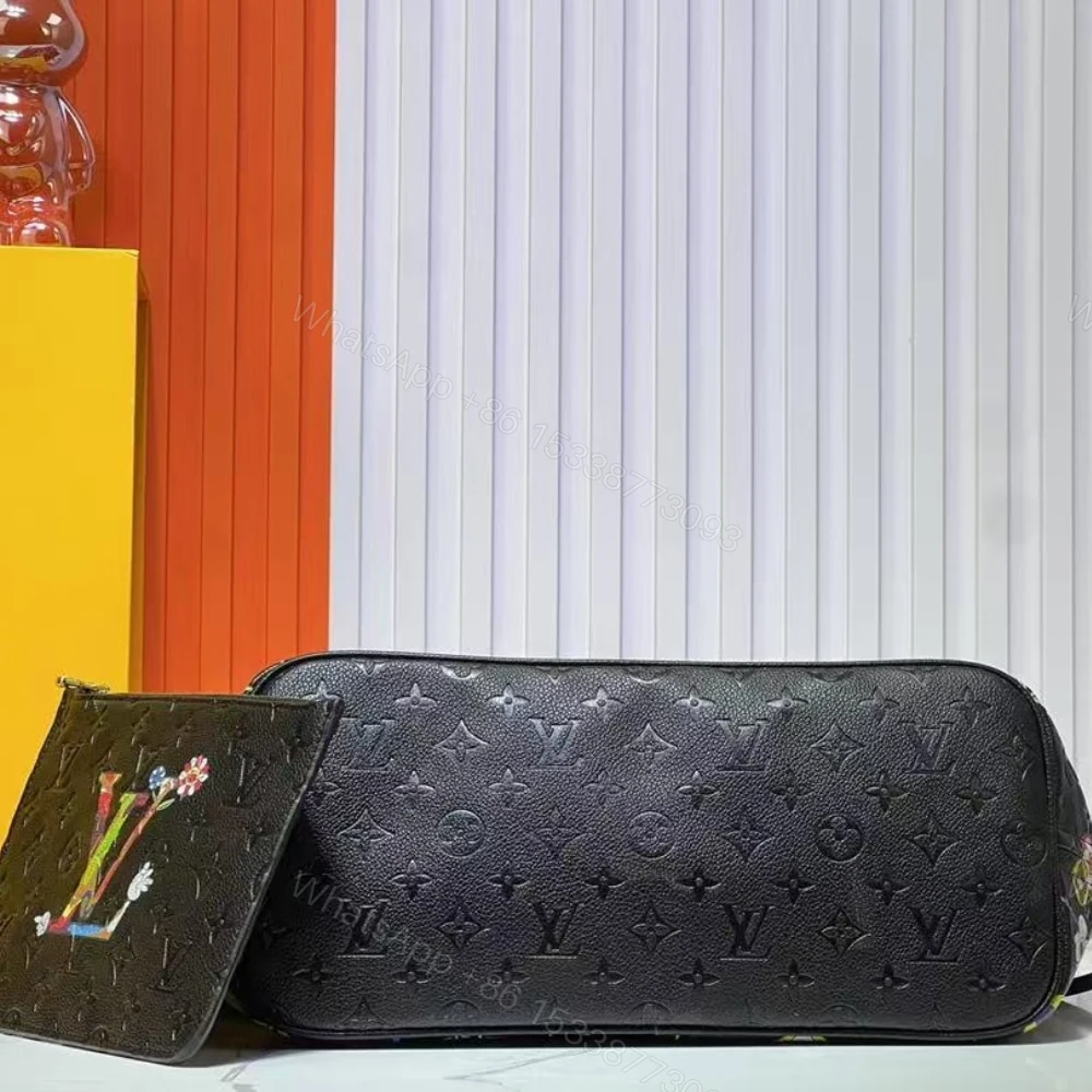 View 5 of Louis Vuitton X Takashi Murakami Superflat Neverfull MM Black 31Cm M13675