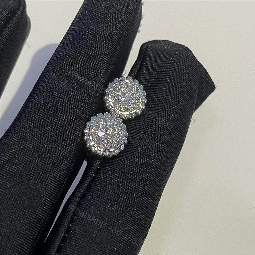 View 6 of Replica Van Cleef & Arpels Perlee Diamond Earrings VCARO9PF00
