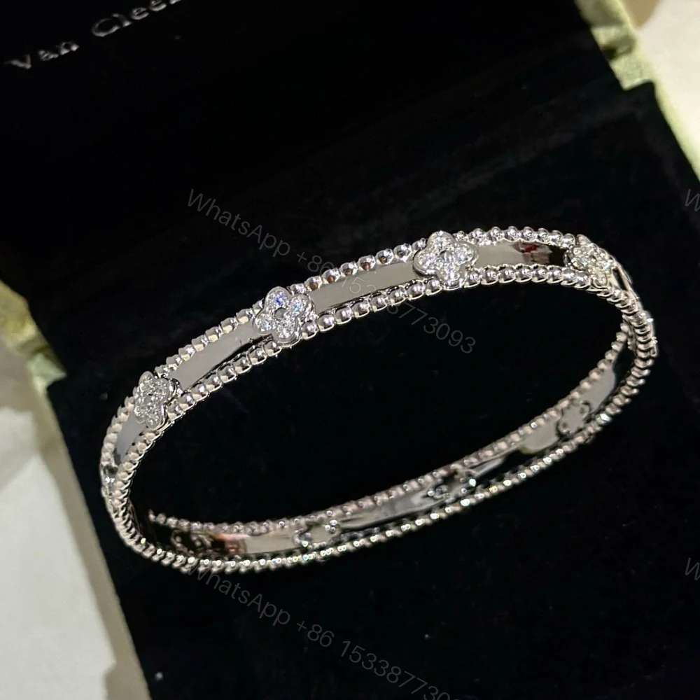 View 2 of 高仿首飾VanCleef&Arpels*RP6X900萬花筒手鐲窄版白金款