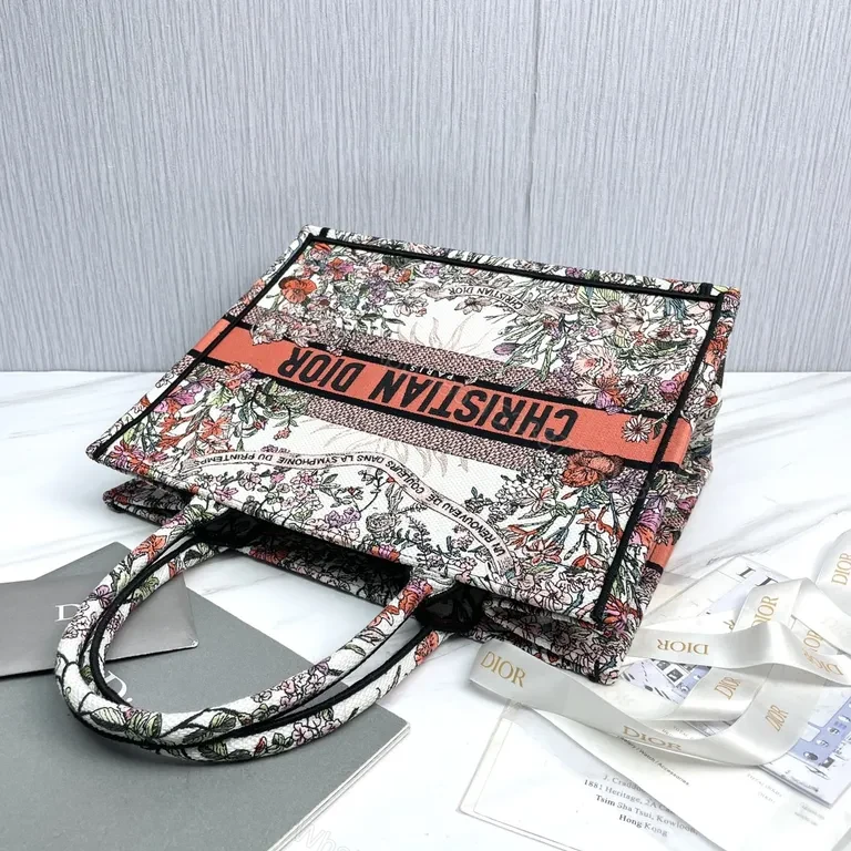 View 2 of Vibrant Floral Canvas Tote: Luxury Everyday Carry-All
