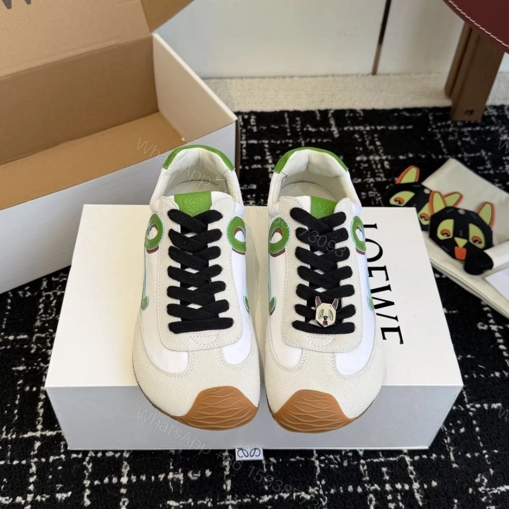 View 6 of Loewe Ballet Runner 2.0 Grass Green And Dark Orang