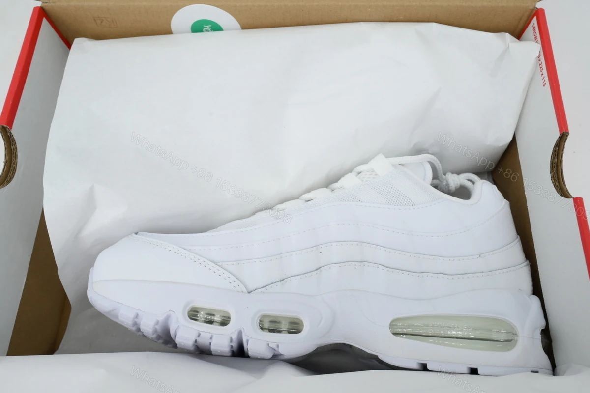 View 8 of Nike Air Max 95 OG All White HM8755-100