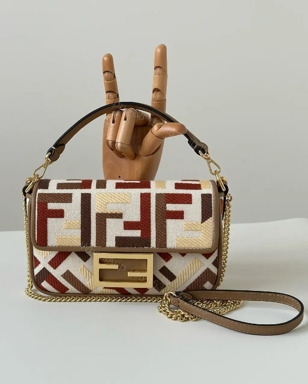 View 8 of Bold Geometric Leather Crossbody: All‐Day Versatility Bag
