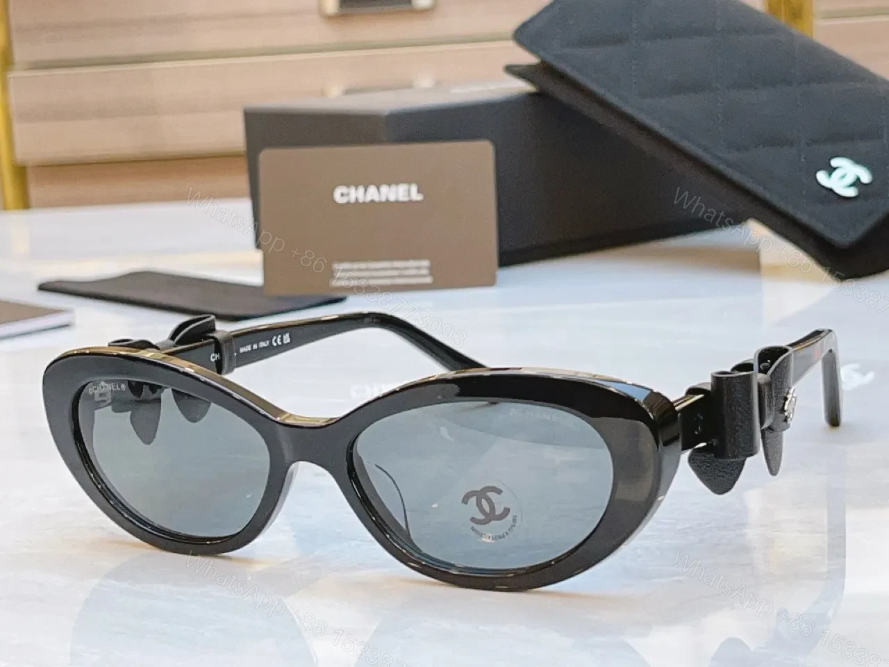 View 3 of Black Acetate Cat-Eye Sunglasses: Luxe Gradient Lenses, Premium Comfort