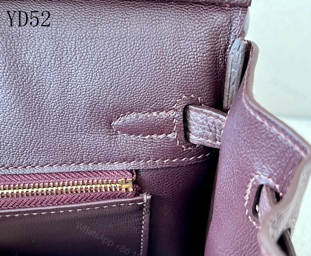 View 6 of H BIRKIN 25 TOGO CHOCOLATE GOLD HARDWARE 25CM