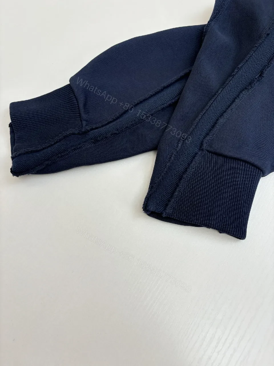 View 6 of Covert Navy Cotton-Blend Hoodie: Elevated Everyday Essential