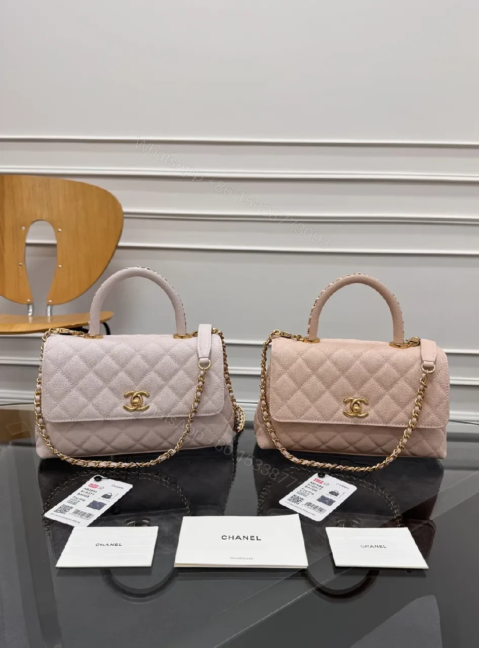 View 4 of Soft Pink Quilted Mini Bag with Gold Chain — Chic Everyday Luxury