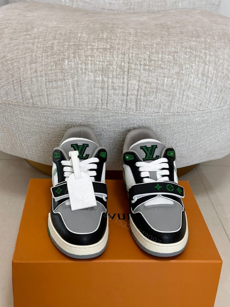 View 6 of Design Louis Vuitton Unisex LV Trainer Sneaker