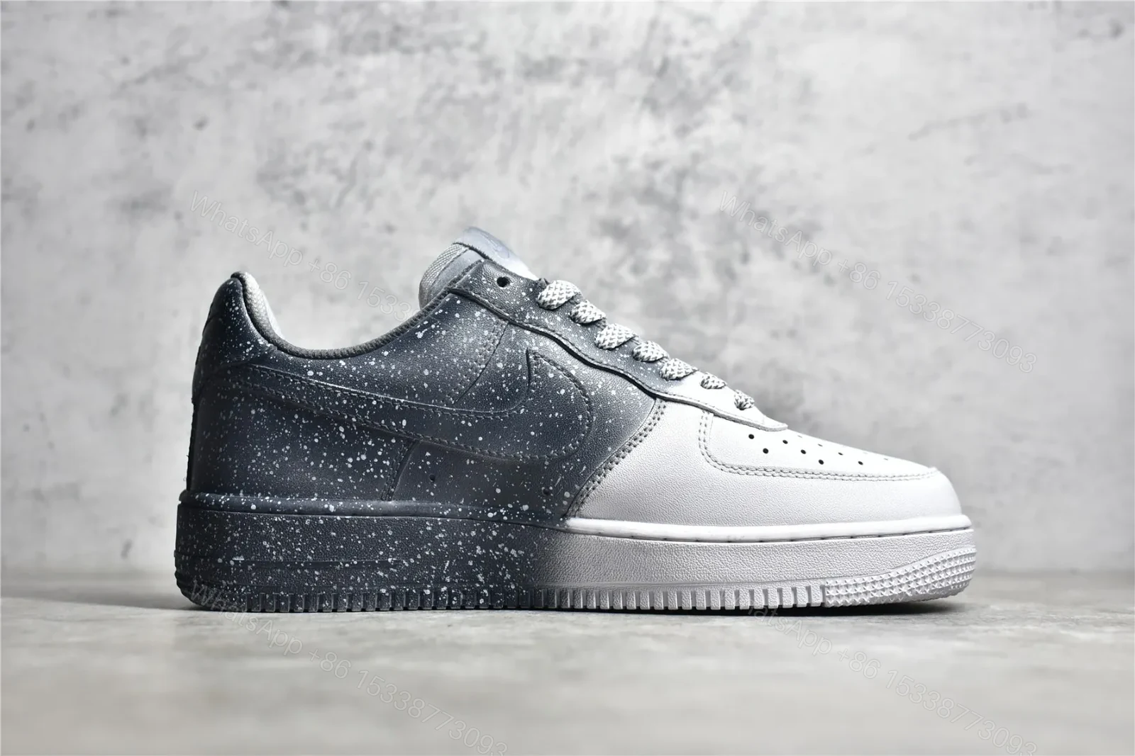 View 3 of Chrome hearts x Air Force Grey and White Reps