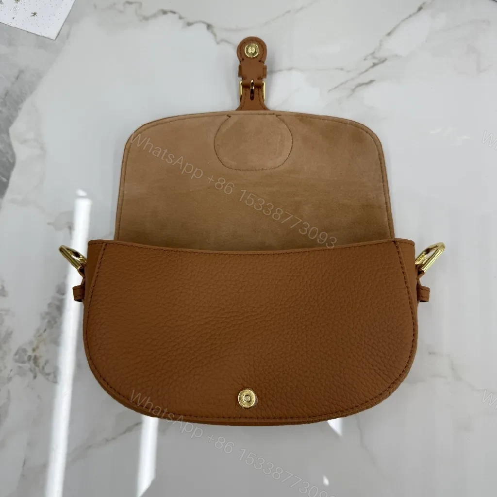 View 3 of Saddle Tan Leather Bag: Chic, Compact, Day-to-Night Luxury