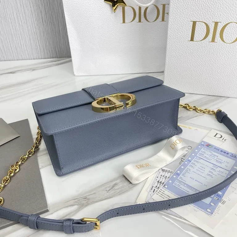 View 3 of Blue Calfskin Dior Bag: Sophisticated Everyday Luxury Prioretta