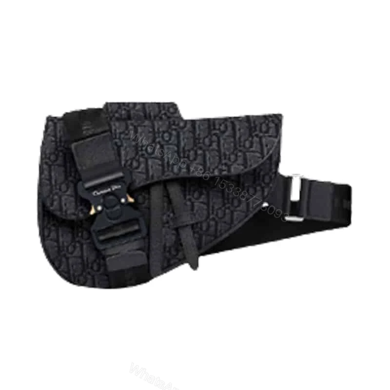 SADDLE BAG BLACK DIOR OBLIQUE JACQUARD – DR06 — view 1
