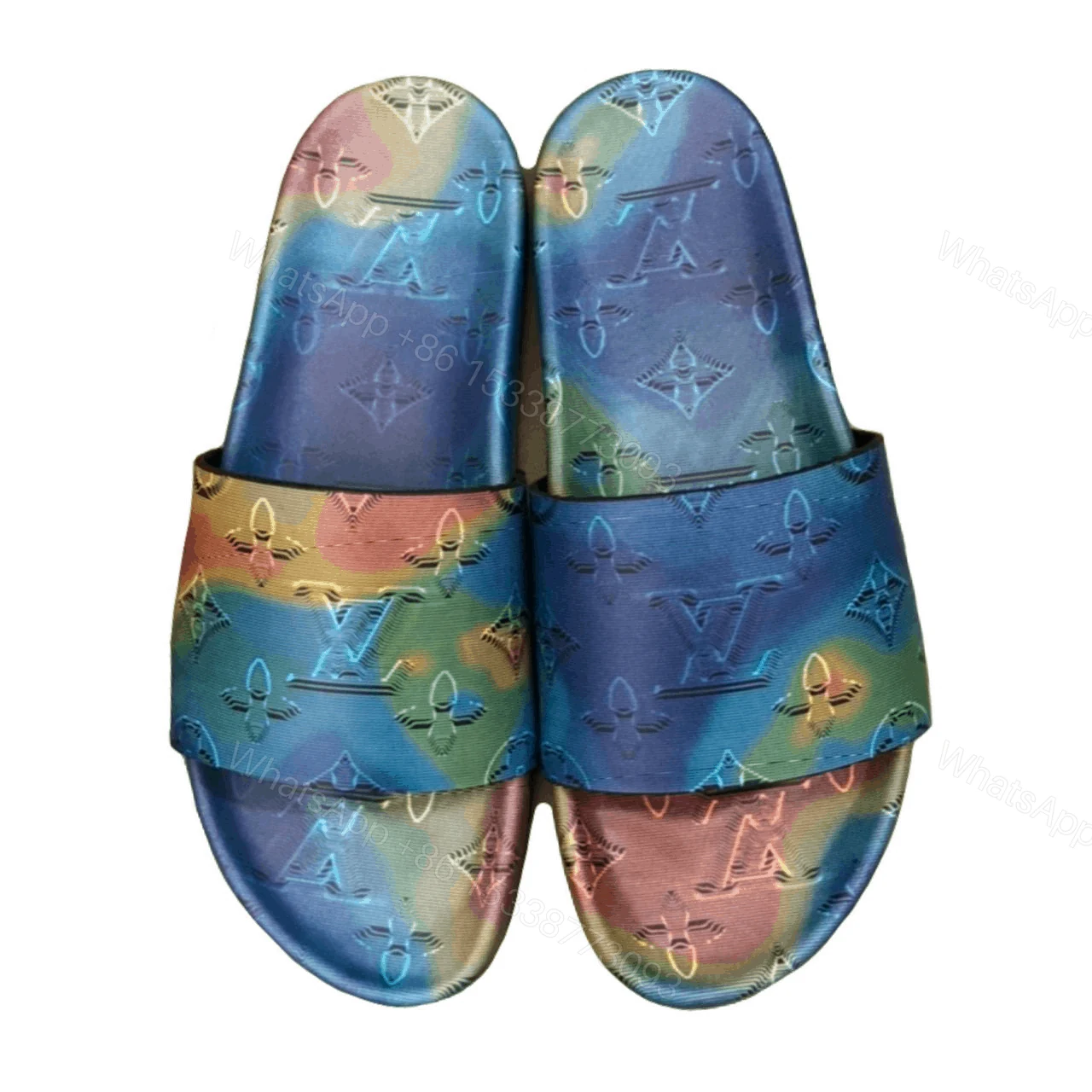 LOUIS VUITTON MONOGRAM 3D EFFECT PRINT SLIDES – LVS44 — view 1