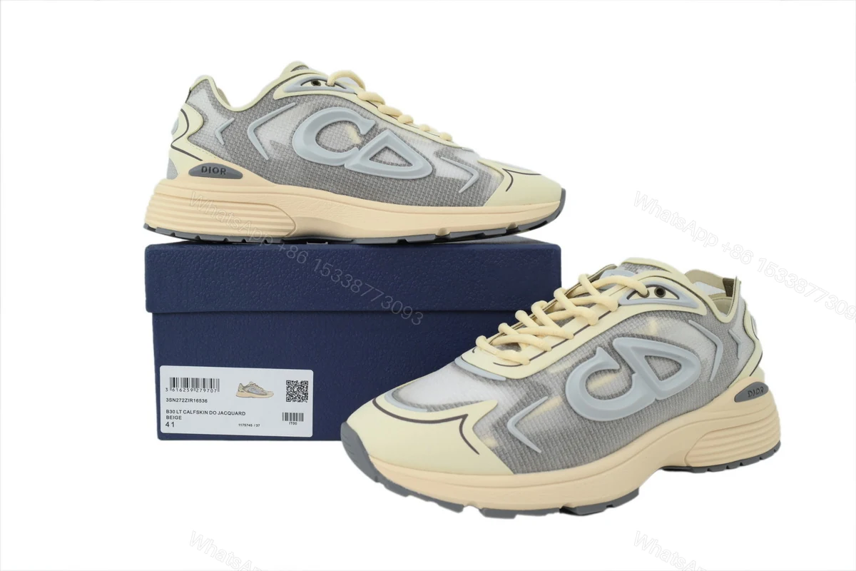 View 5 of Dior B30 Sneakers Beige