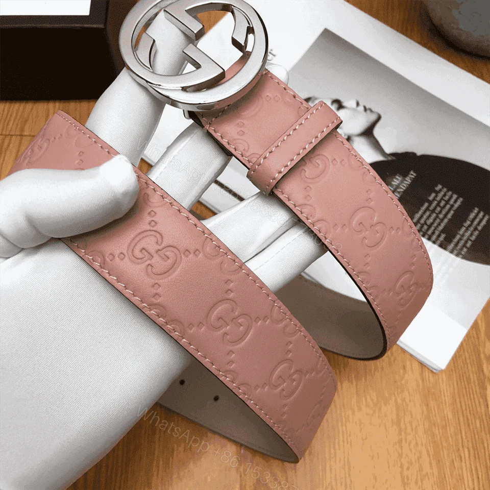 View 2 of GUCCI INTERLOCKING G-BUCKLE LEATHER BELT – B2