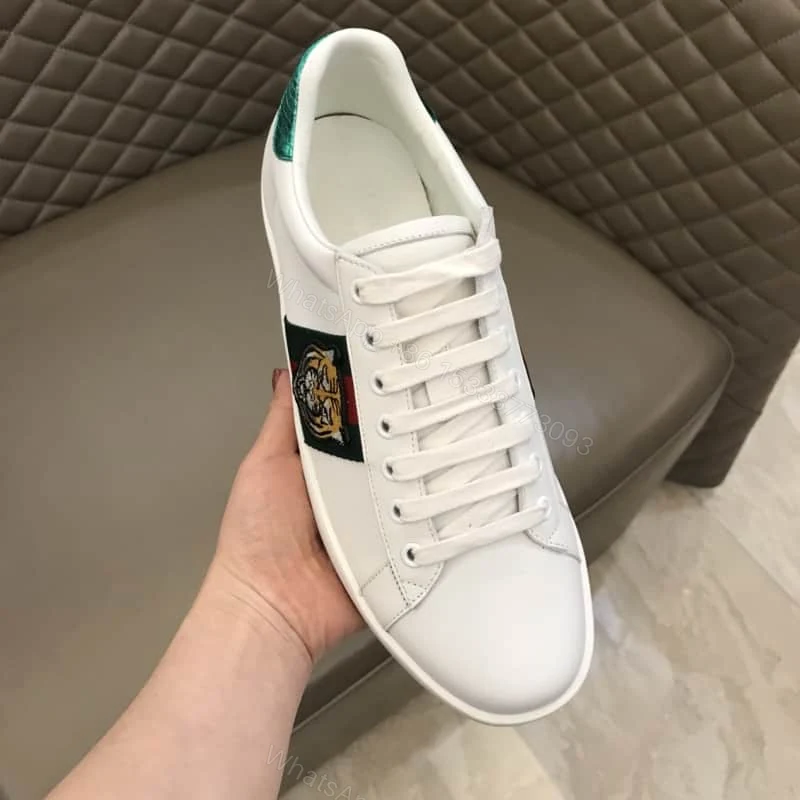 View 7 of GUCCI TIGER ACE EMBROIDERED SNEAKER WHITE – GC27