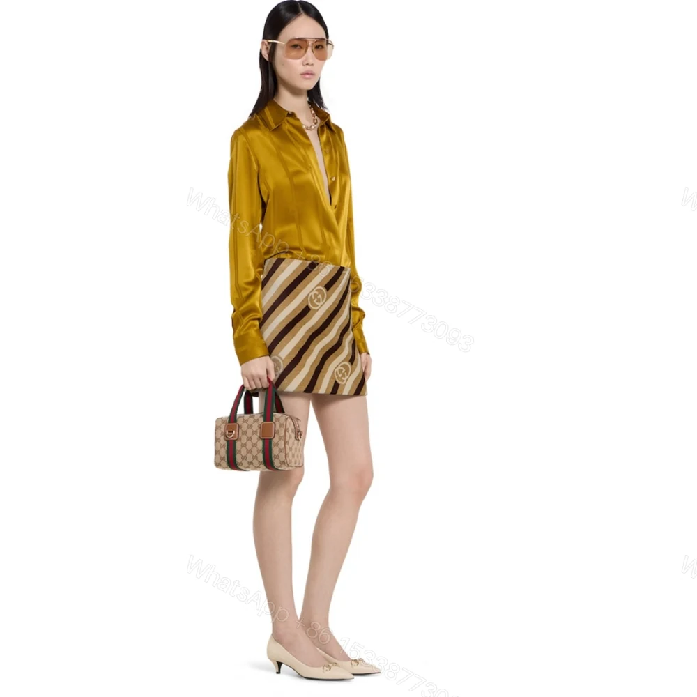 View 6 of Gucci Mini GG Handbag Beige And Brown GG Canvas 20Cm