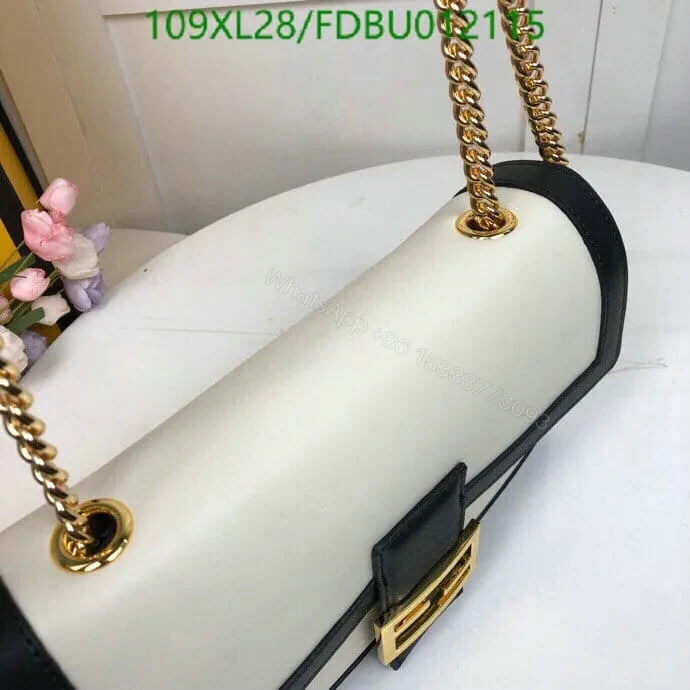 View 14 of Fendi Knockoff Baguette Chain Leather Medium Bag FDBU817 – Timeless Elegance