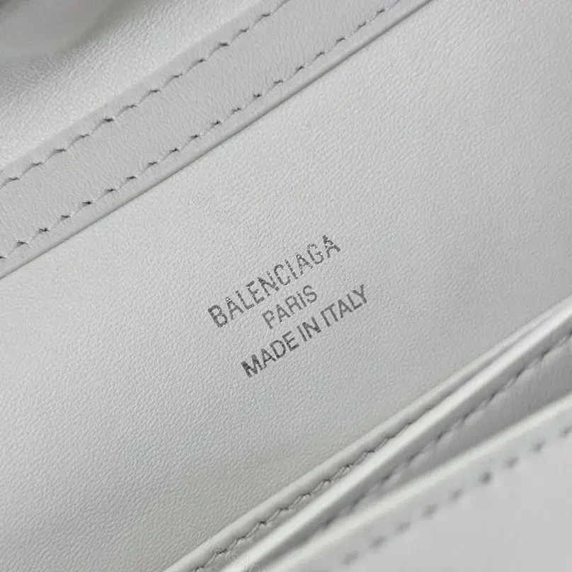 View 9 of 高仿Balenciaga*Rodeo系列4U9001小牛皮手袋白銀Mini免檢版