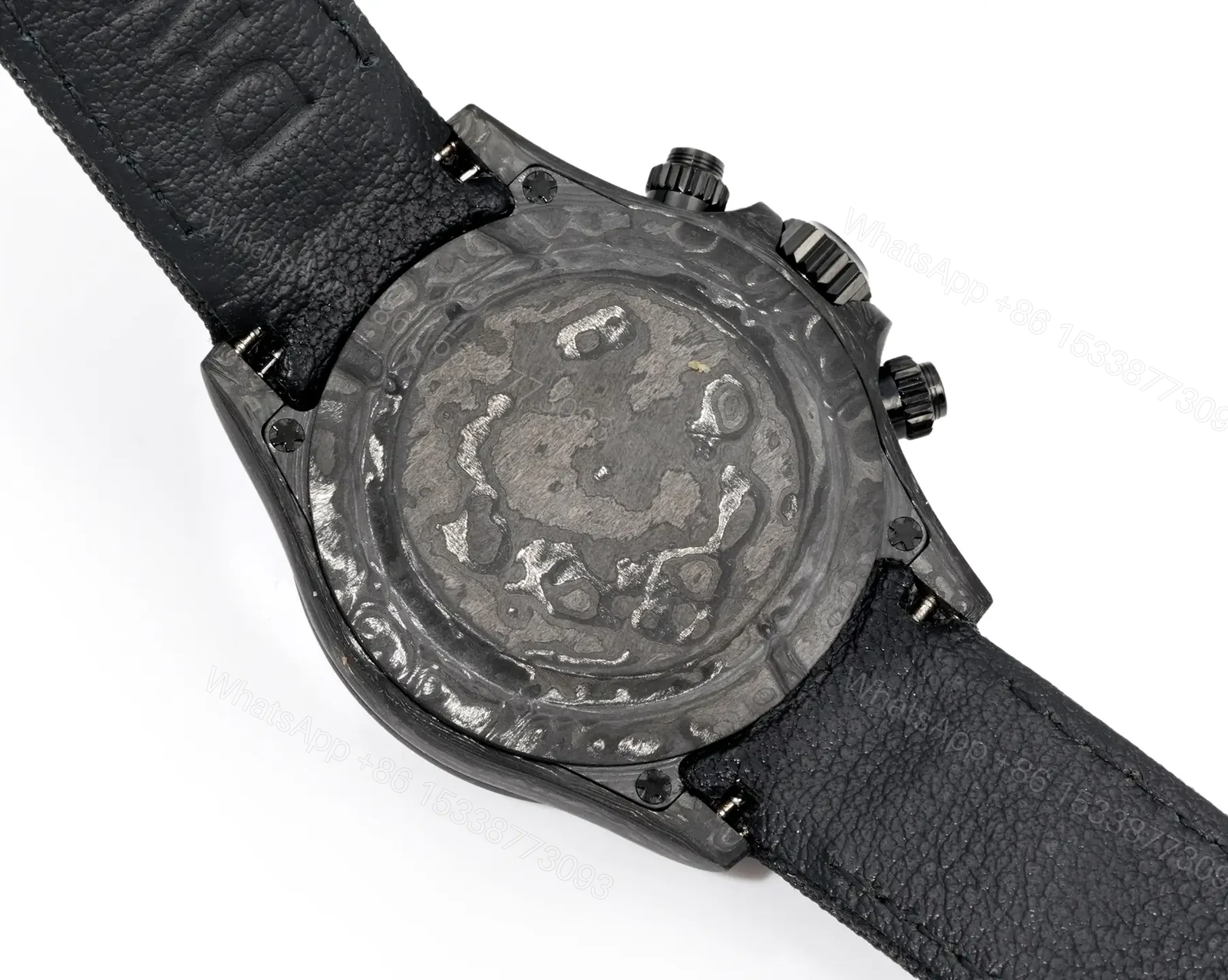 View 8 of Rolex Daytona Black Carbon 4130 Edition All Black Dial Strap 40mm RLX-DAY-CARB-4130-ALLBLK40-V2