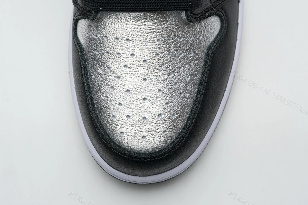 View 10 of Air Jordan 1 Retro High Silver Toe (W) CD0461-001