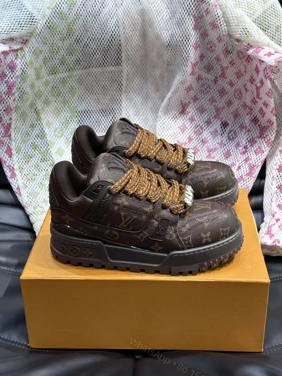 View 9 of Bold LV Monogram Textured Boots with Luxe Lacing