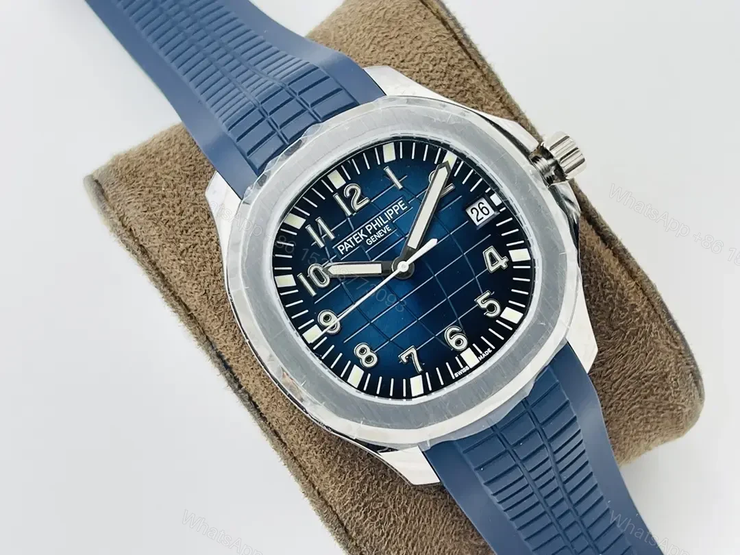 View 2 of Patek Philippe Aquanaut Blue Watch Blue Rubber Strap Ultimate 40MM PP-AQUANAUT-5167A-BLU-RUB