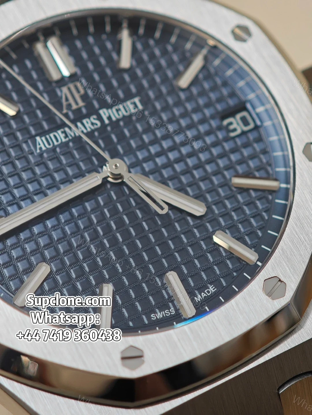 View 6 of Audemars Piguet Super Clone 1:1 Royal Oak 15500 Blue Dial