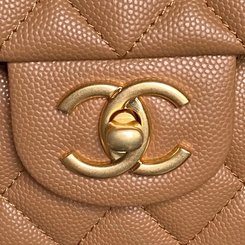 View 7 of Quilted Leather Shoulder Bag with Gold Chain, Compact Chic