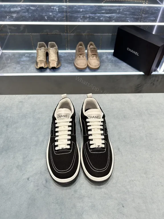 View 7 of Black & White Chanel-Style Low-Top Sneakers: Everyday Luxury