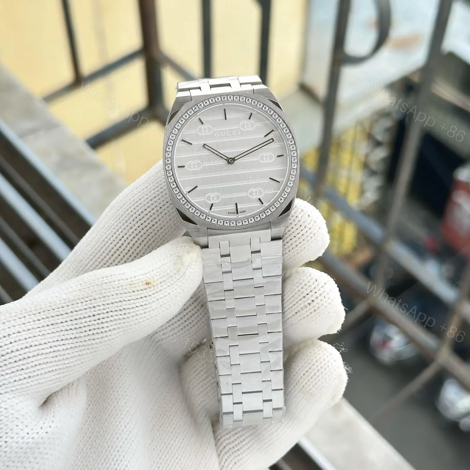 View 3 of Gucci Men’s Watch – Slim Design | 38mm Dial
