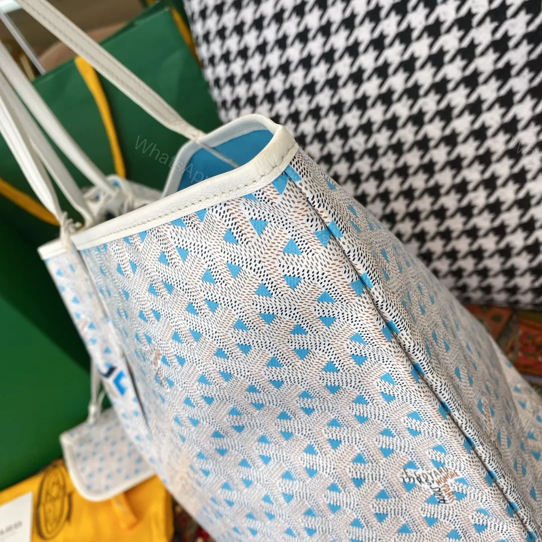 View 2 of Goyard limited edition Saint Louis Claire-Voie GM Bag /Tote – Blue