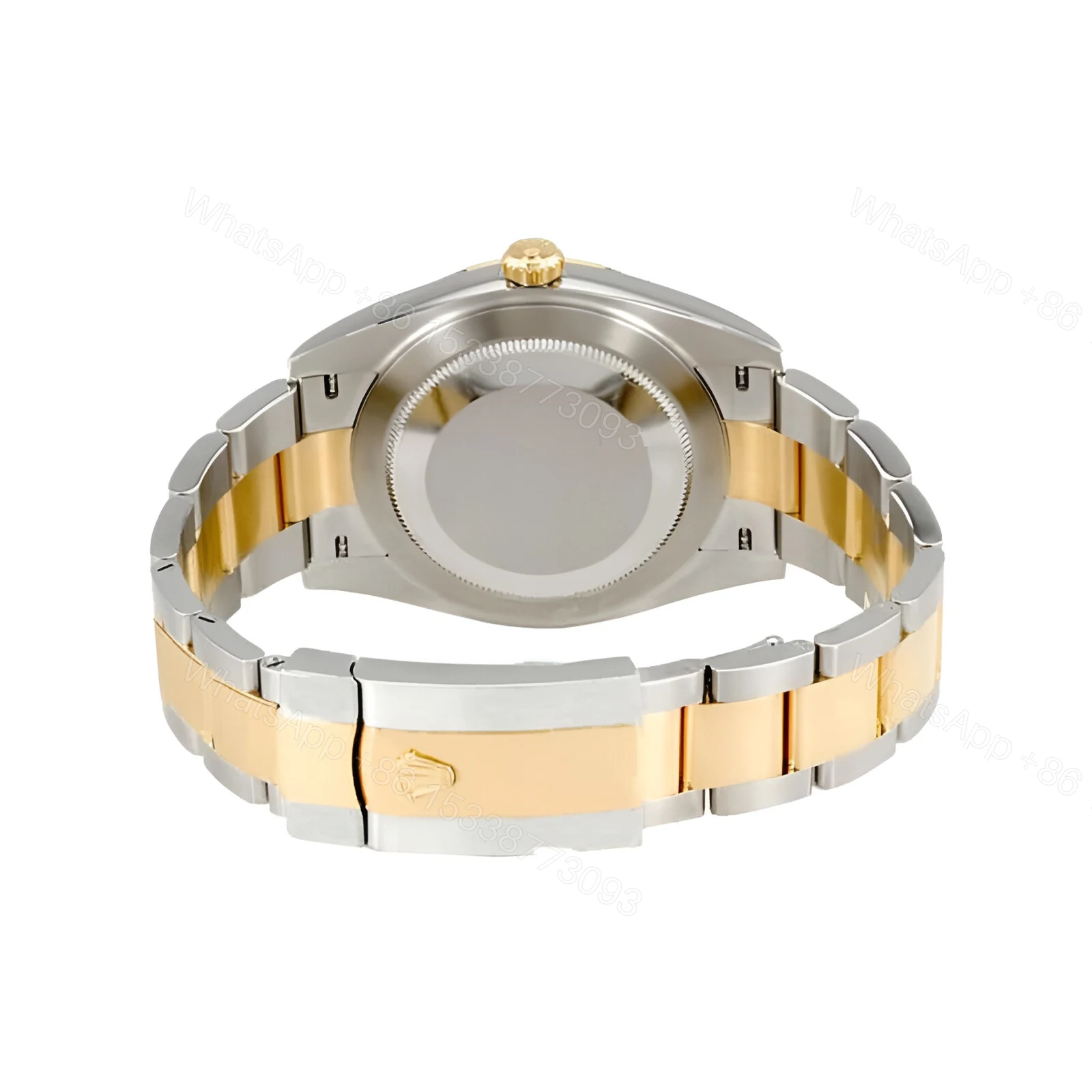 View 4 of Rolex Submariner Serti Two Tone Stainless Steel Gold Diamond 16613 Replica