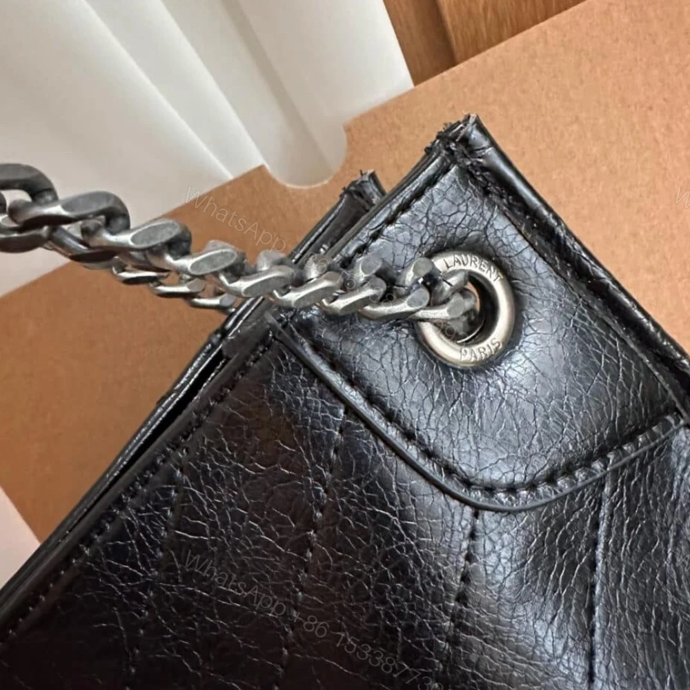 View 6 of Saint Laurent Medium Niki Shopping Bag Black 33Cm