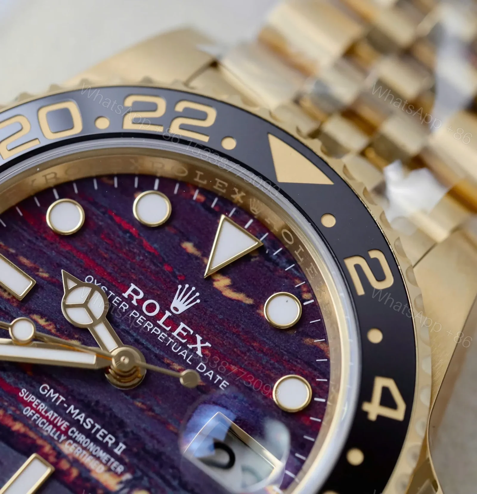 View 9 of Rolex GMT-Master II 126718GRNR Tiger Iron Dial