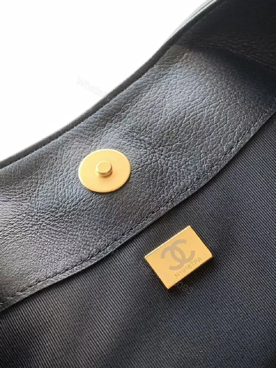 View 7 of Chic Black Quilted Bag with Gold Chain: Everyday Luxury