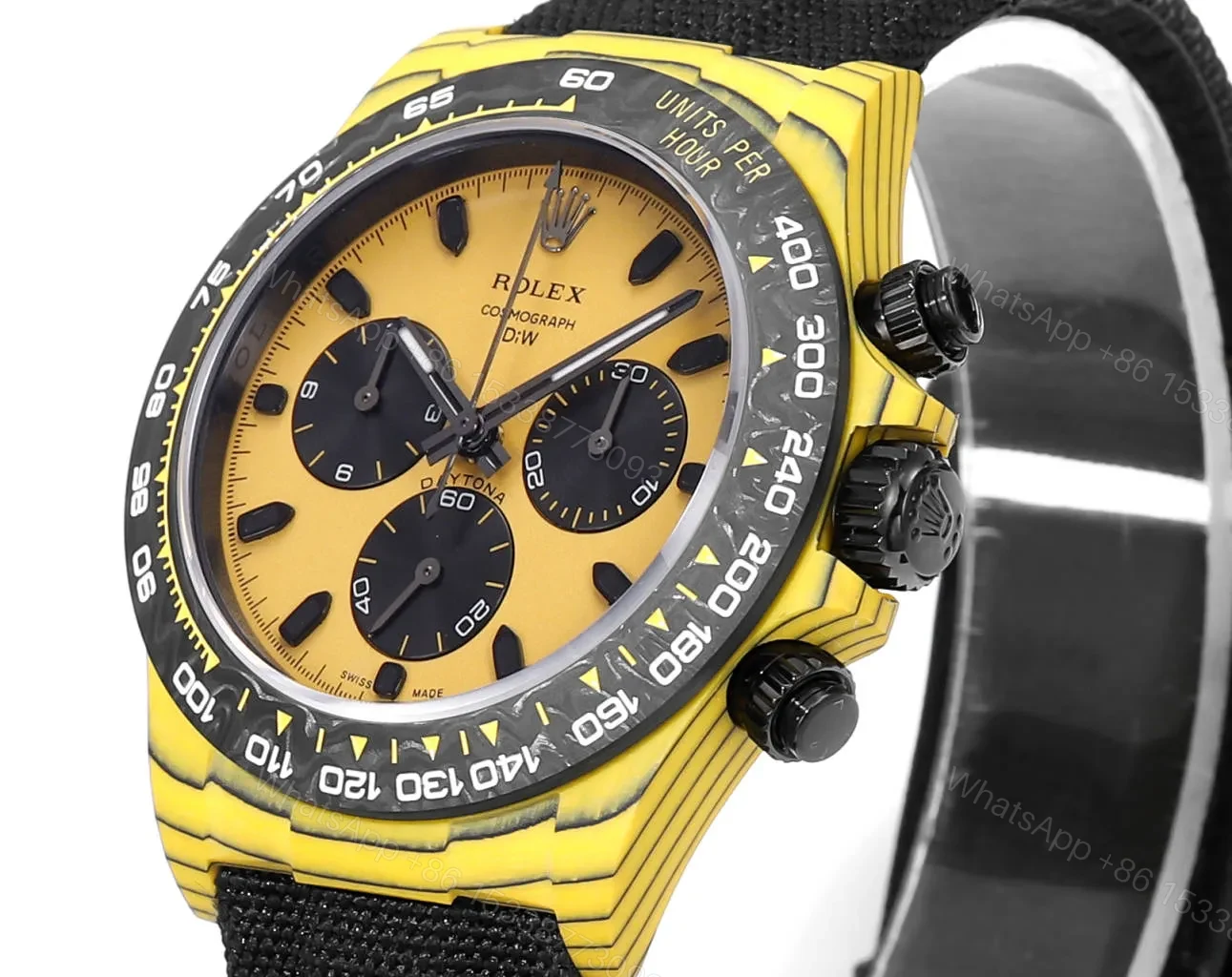 View 3 of Clean Factory ROLEX Daytona Carbon Fiber Yellow Watch