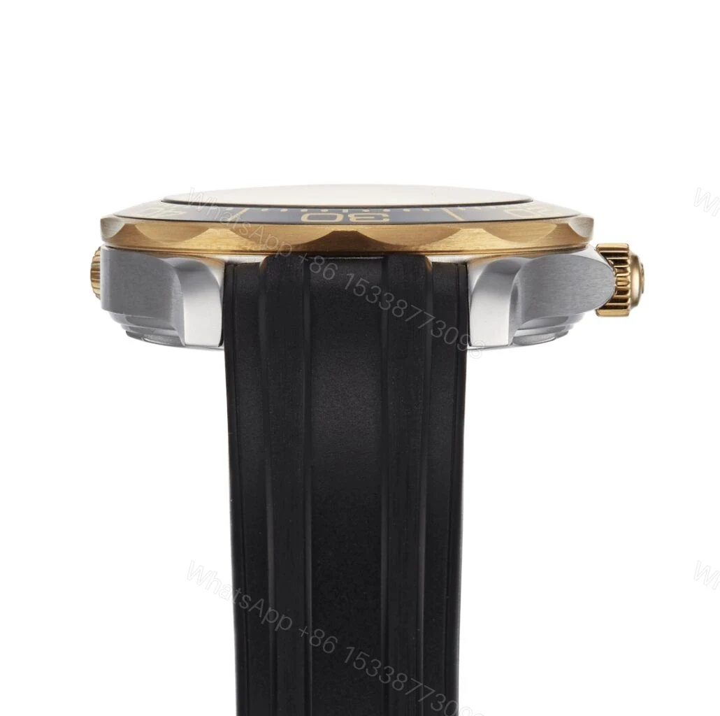 View 6 of Replica Omega Seamaster diver 300 co-axial Black Gold