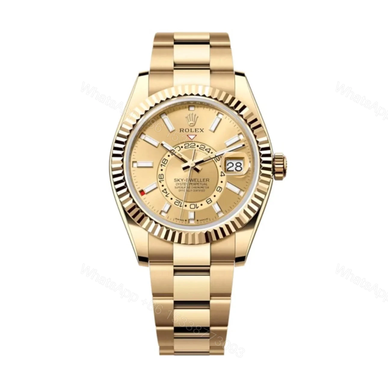 Superclone Rolex Sky-Dweller Champagne Dial 336938 — view 1