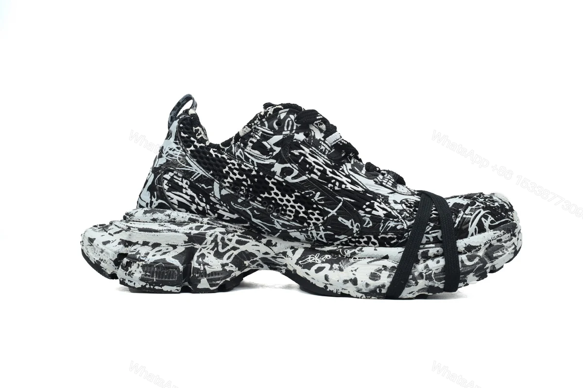 View 5 of Balenciaga 3XL Luminous Black Graffiti 734731 W3XDC 0236