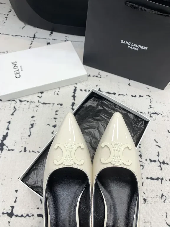 View 6 of Chic Texture Pointed-Toe Heels: Luxe Leather, All-Day Comfort