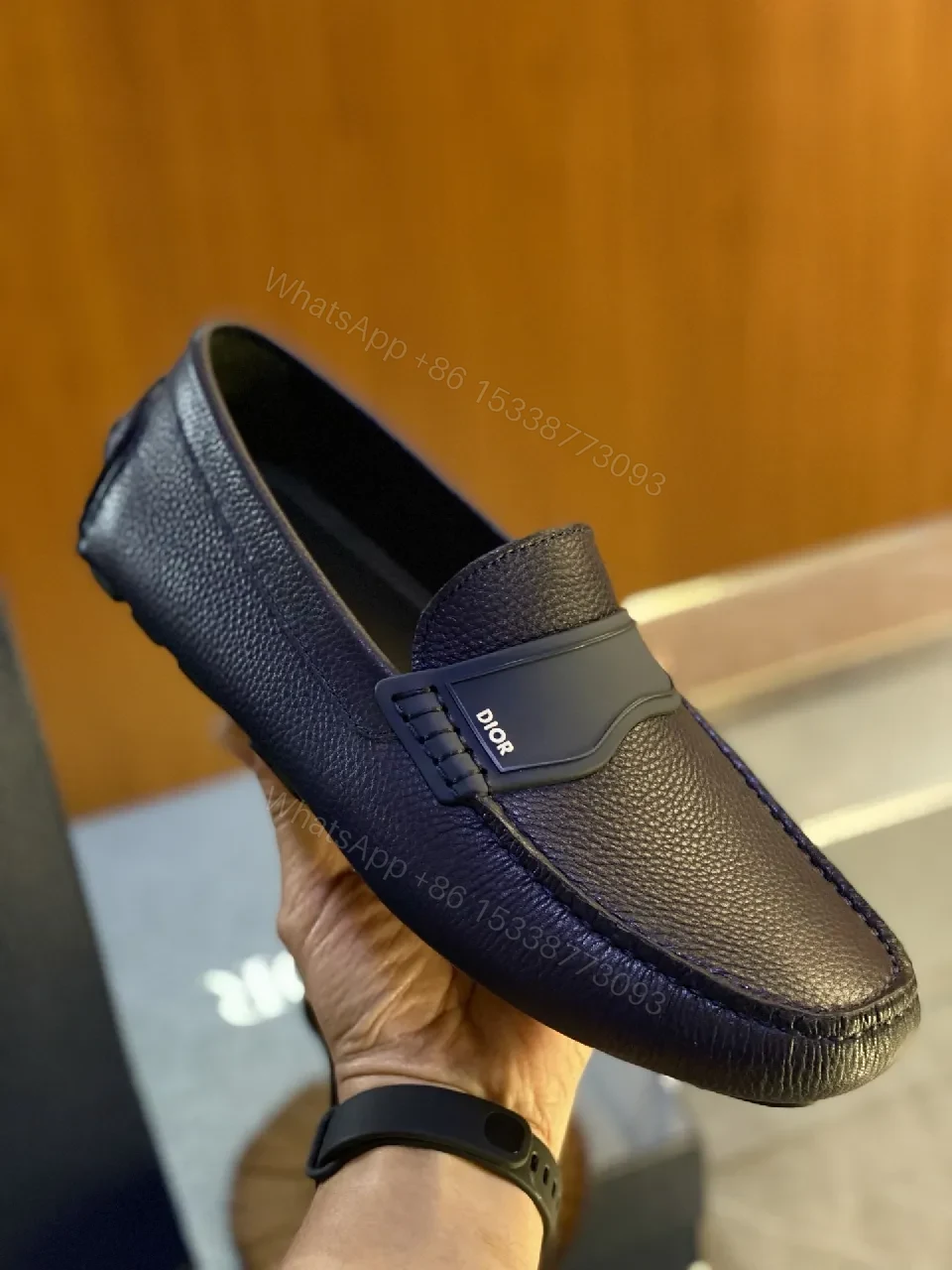 View 7 of Premium Leather Loafers: Black, Cushioned Comfort, Slim Profile