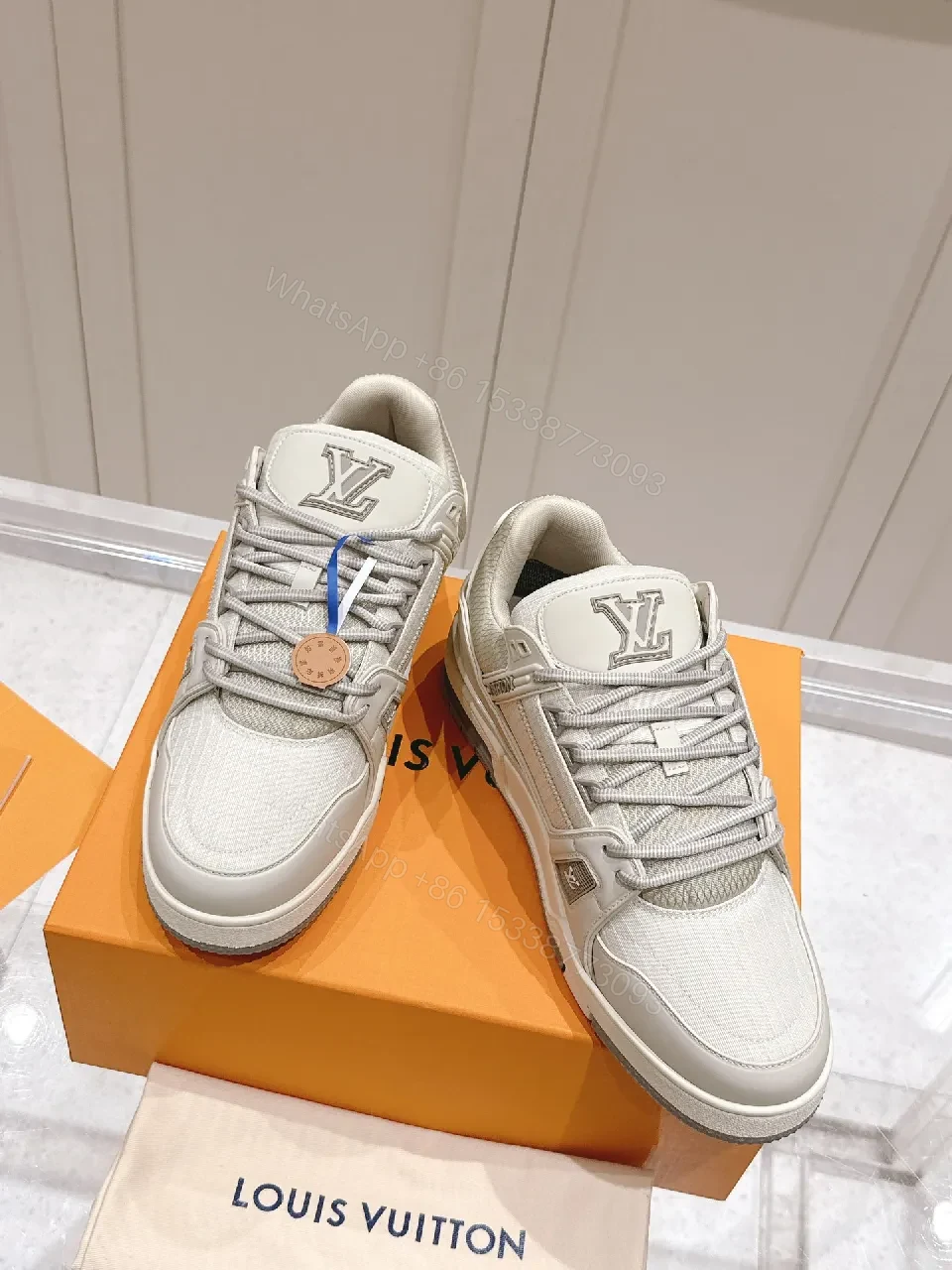 View 4 of Crisp White Mesh Luxe High-Top Sneaker with Cushioned Comfort