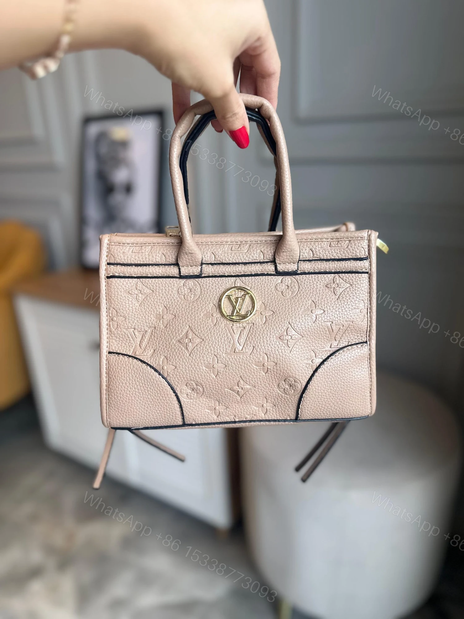View 8 of First Copy Louis Vuitton Monogram Handbag – Premium Imported Designer Tote for Women