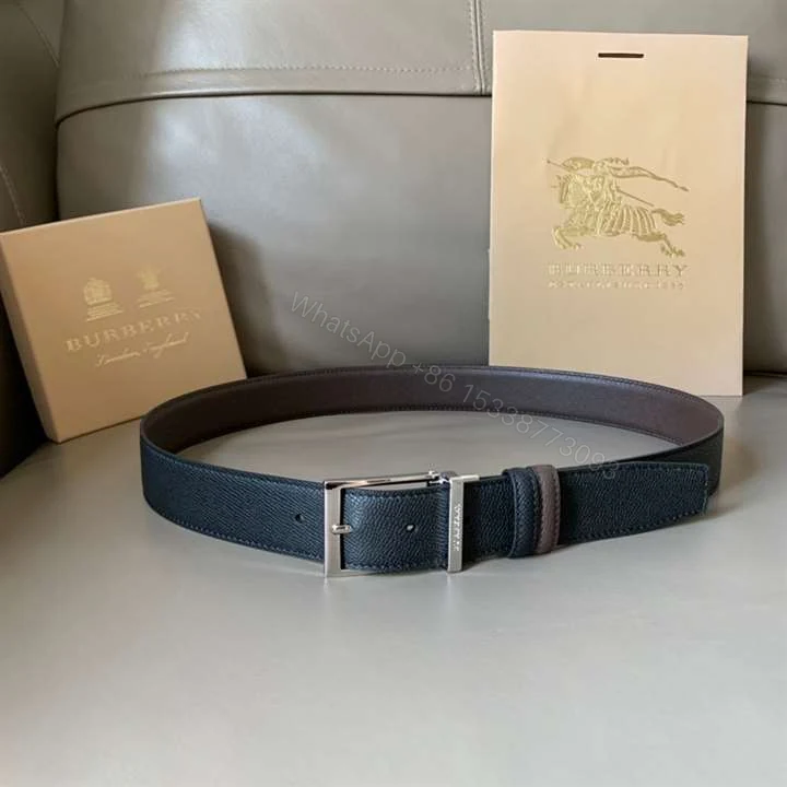 View 5 of BURBERRY GRAINY REVERSIBLE LEATHER BELT – B30